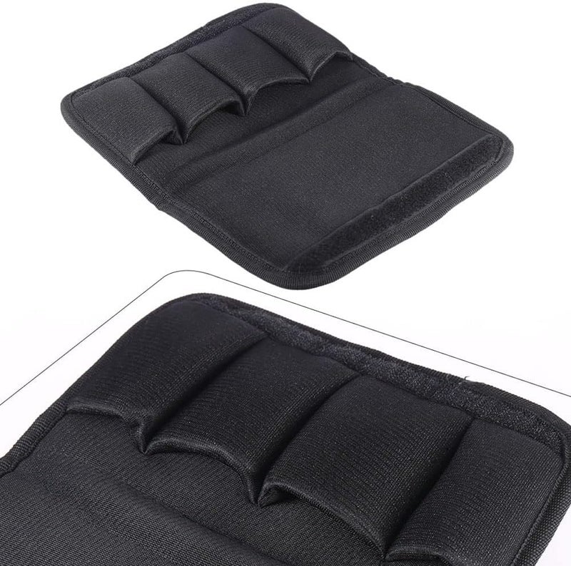 QXBER Durable Trombone Euphonium Trumpet Mouthpiece Pouch Bag with 4 Soft Compartments Black - Image 4